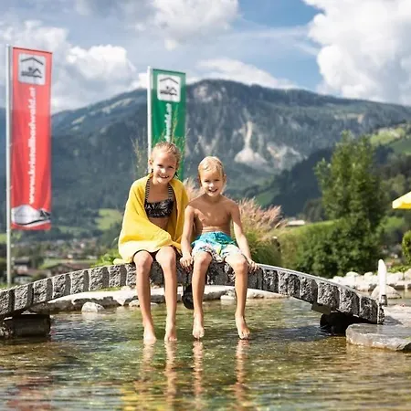 Feriehus Schoeneben Berghuette Wald im Pinzgau